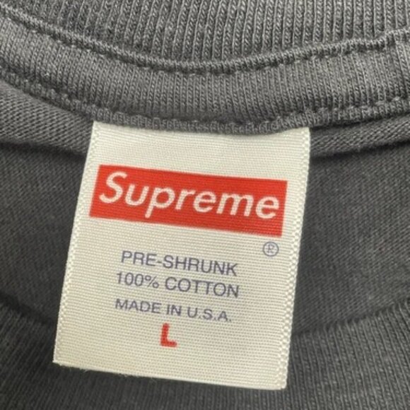 NEW SUPREME Men's Tee Futura Box Logo T-Shirt Size L Black - Picture 7 of 8